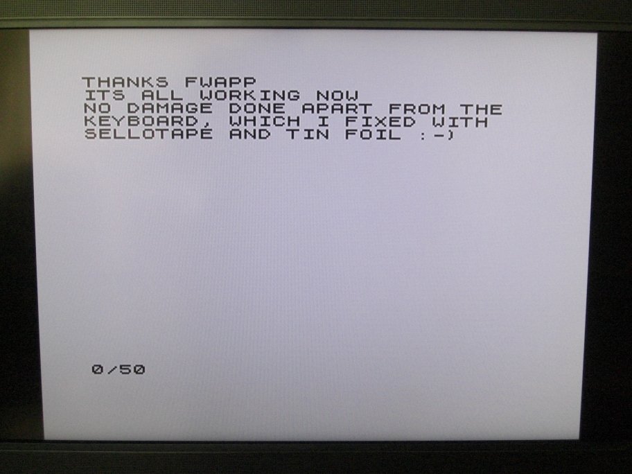 ZX8-CCB help needed - no picture - Sinclair ZX80 / ZX81 / Z88 Forums